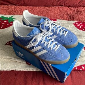 Adidas Blue and White Sneakers